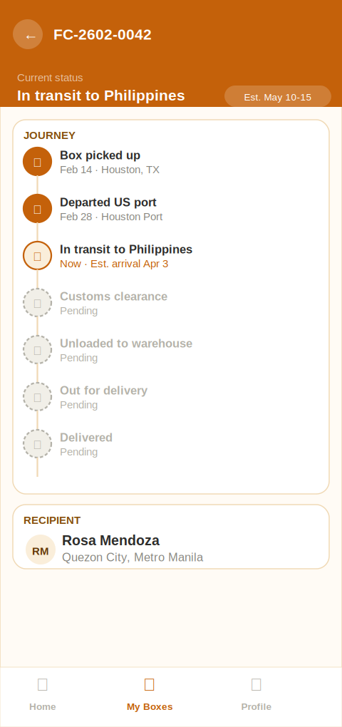 Track your box